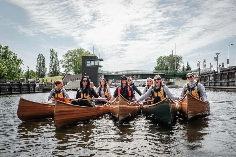 Handcrafted Canoe Tour of Klaipeda - Paddling down the Dane River