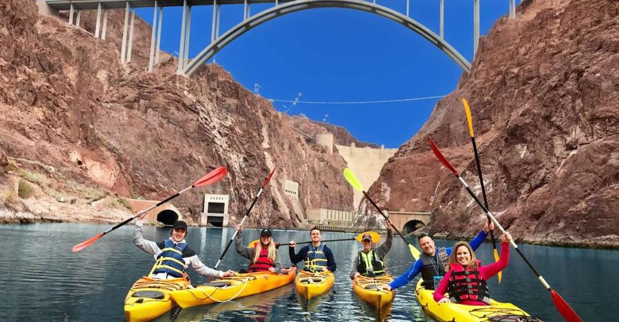 Hoover Dam Kayak Tour & Hike - shuttle from Las Vegas - Starting below Hoover Dam, not simply looking at it