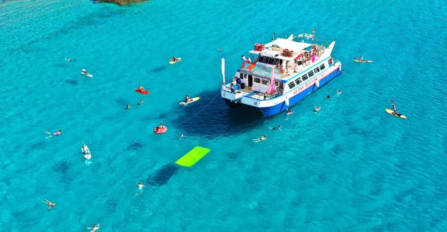 Ibiza: Beach Hopping Cruise w/ Paddleboard, Food, & Drinks - Food, fruit, and drinks on board