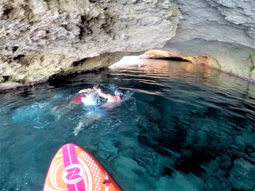 Ibiza: Sea Caves & Coves Snorkeling Paddle Boarding Tour - The secret cove and second water stop