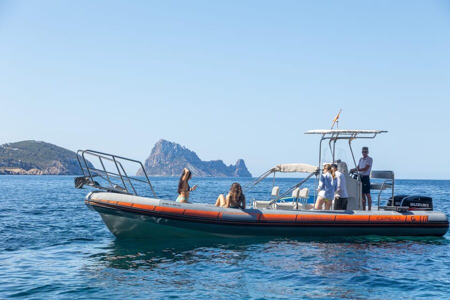 Ibiza: SpeedBoat trip to Atlantis & Es Vedra Snorkel+Paddle - Es Vedrà and Atlantis after about one hour