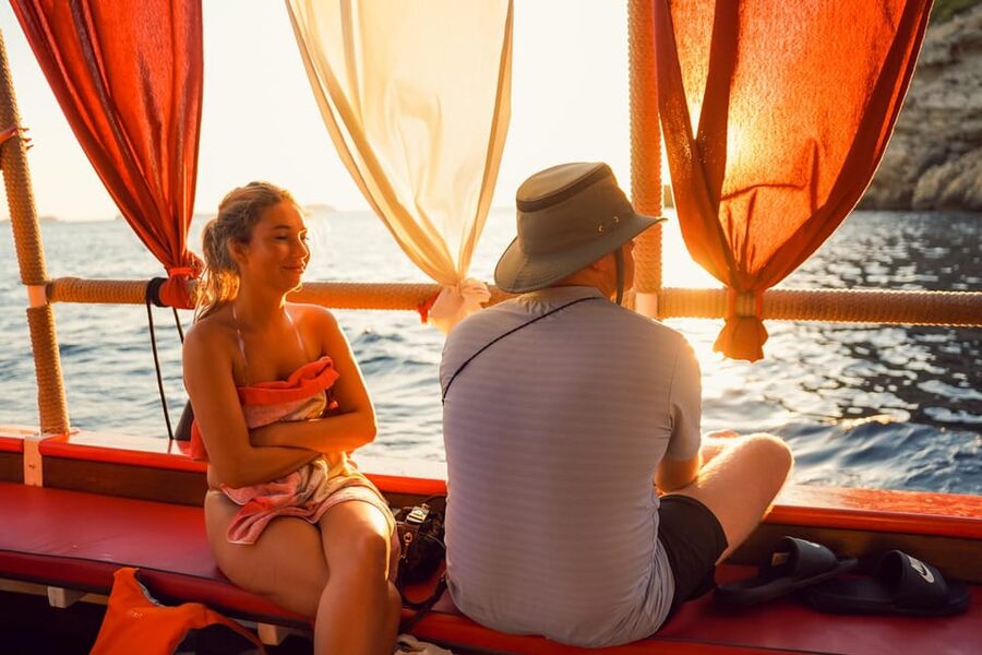 Ibiza: Sunset Boat Trip with Snorkeling, Kayaking, & Drinks - Setting off from San Antonio beside the egg