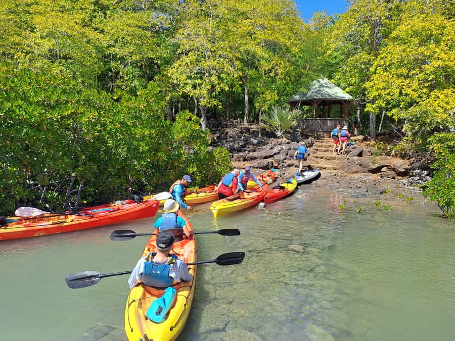 Ile d Ambre Kayaking - Walking across Ile d’Ambre