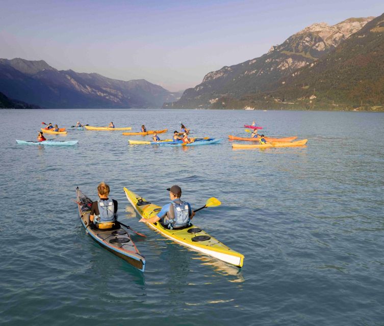 Interlaken: Kayak Tour of the Turquoise Lake Brienz - Ringgenberg Castle and the best shoreline views