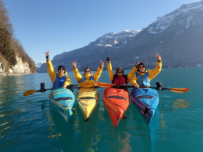 Interlaken: Small-Group Winter Kayak Tour on Lake Brienz - Ringgenberg Castle and the quiet center of the lake