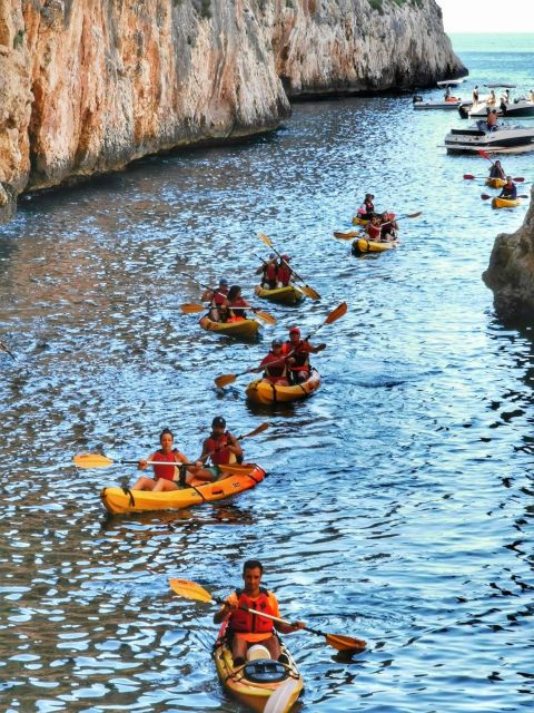 Jávea: Kayak trip to Granadella - Isla del Descubridor and the view toward Ambolo