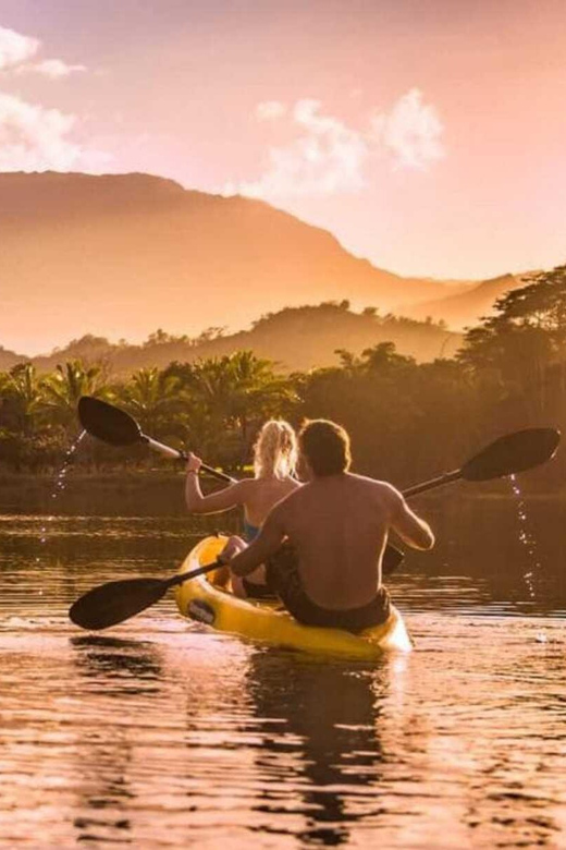 Kauai: Guided Kayak and Hike to Secret Falls - A one-mile hike with water crossings and jungle footing