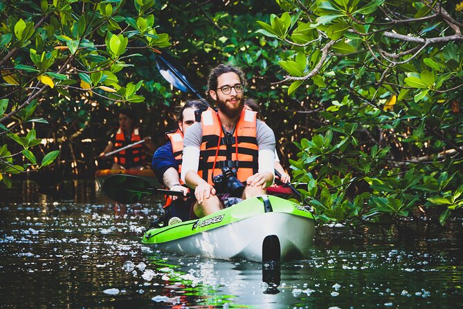 Kayak Adventure in Cancun - Paddling into the mangrove channels