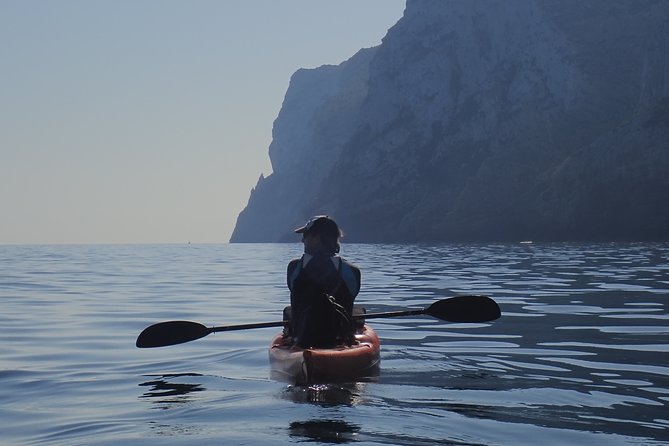 Kayak and snorkel excursion to Cova Tallada - A short history lesson from the kayaks
