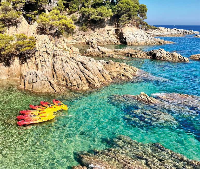 Kayak and Snorkel in Playa de Aro, Costa Brava - Beach Bars, Rock Jumping, and Extra Fun