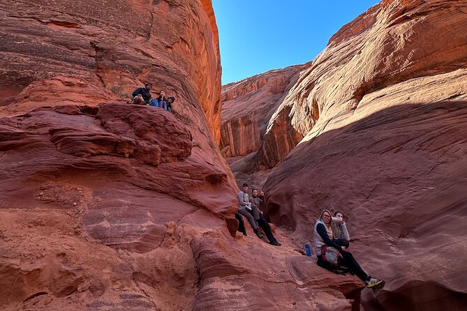 Kayak Antelope Canyon and hike, at Lake Powell - Entering the Water Section of Antelope Canyon