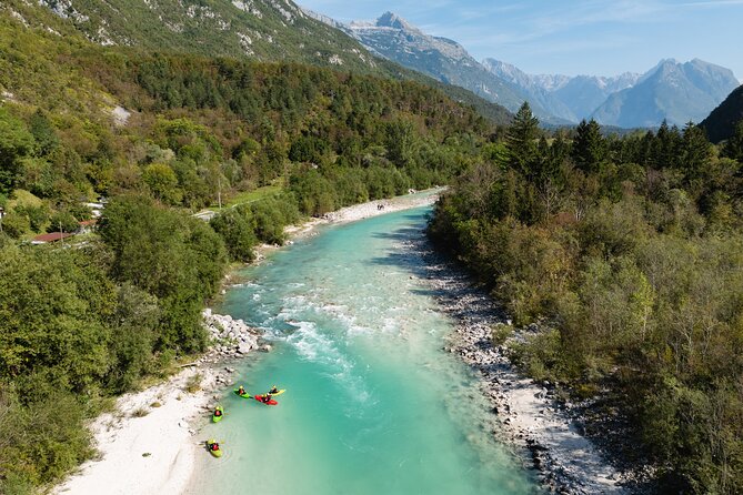 Kayak Course on Soca River - The Soča River from Class I to Class V