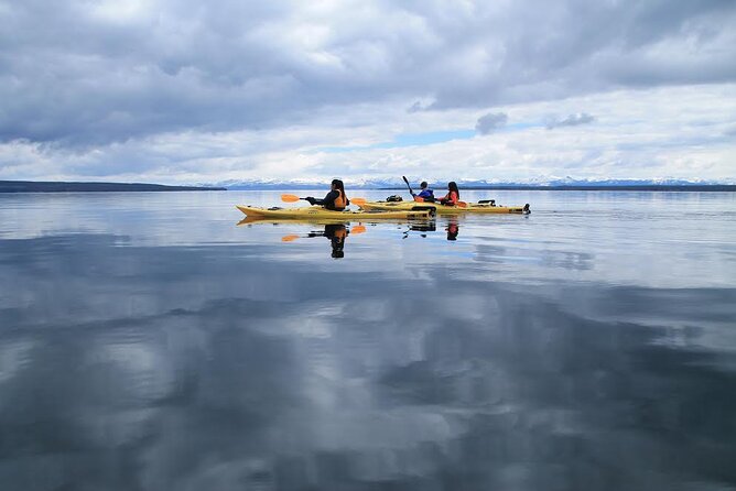Kayak Day Paddle on Yellowstone Lake - A Picnic Lunch on a Quiet Beach