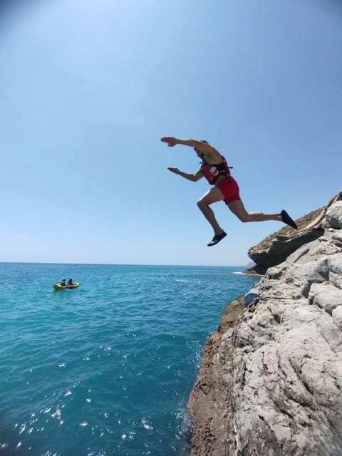 Kayak de Villajoyosa a Benidorm, El Aguilo - Starting at Torres Beach in Villajoyosa