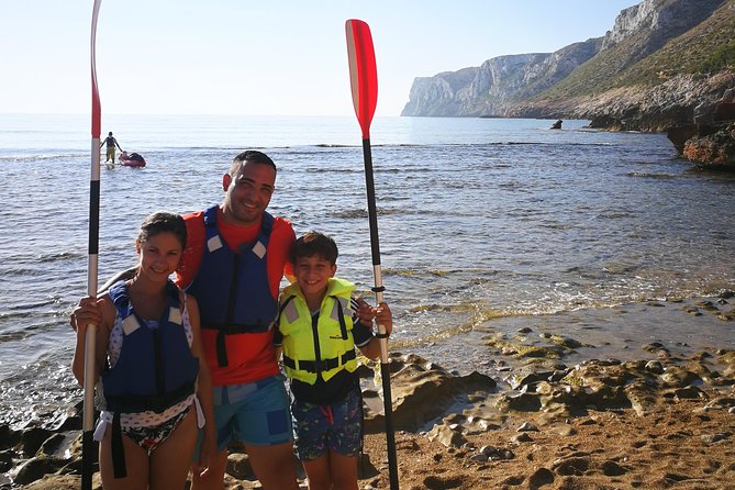 Kayak Dénia "Cova Tallada" + Snorkeling + Speleology - What the $72.59 price covers