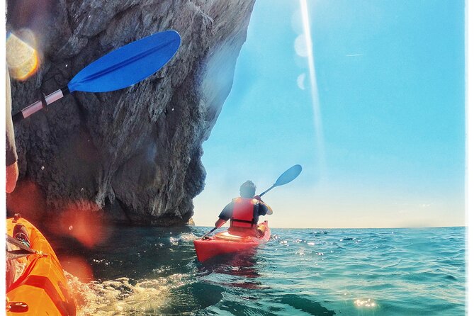 Kayak excursion to Cova dels Coloms from Platja Mascarat - Snorkeling near the starting point