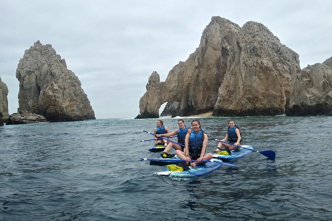 Kayak or Paddle Board & Snorkel to the Arch with Photos included - Paddling along Land’s End