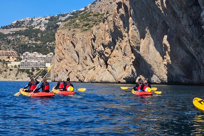 Kayak through Morro de Toix and Cueva dels Coloms - What the kayaking section is like