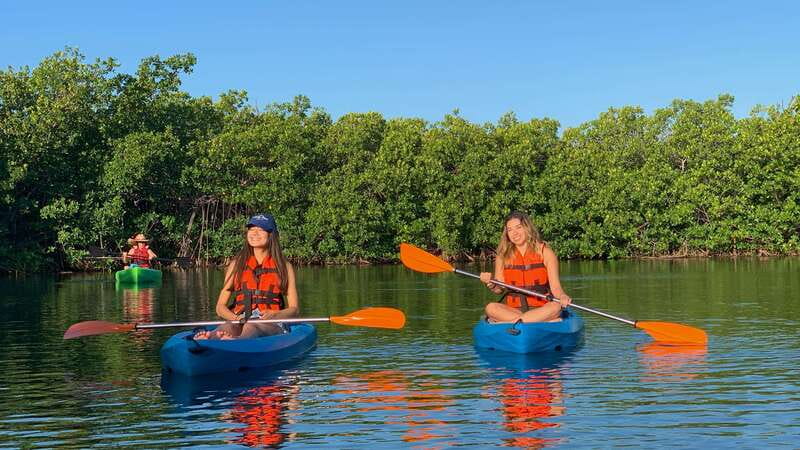 Kayak Tour in Cancun with Photos included - Sunset from the middle of the lagoon