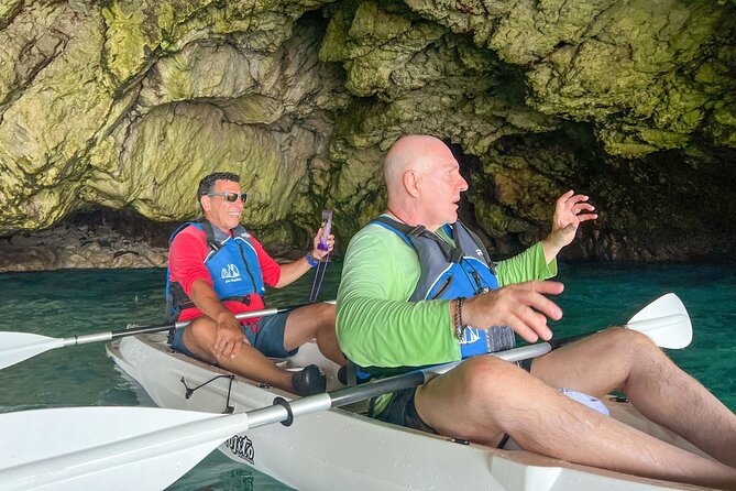 Kayak tour in Capri between caves and beaches. Photos included. - The secret beach and a refreshing swim