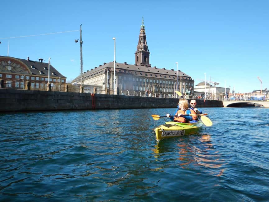 Kayak Tour in Copenhagen Harbor - June, July and August - Setting off past Langebro