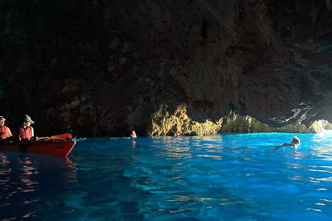 Kayak Trip to Hidden blue Cave, with lunch & fruits. - A second cave and possible seal shelter
