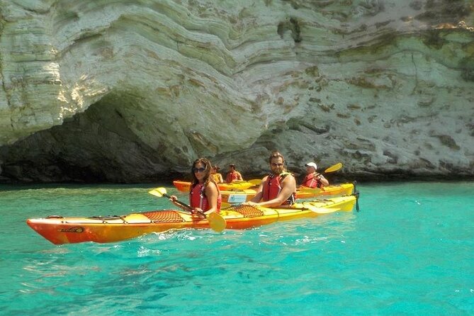 Kayak Trip to Hidden blue Cave, with lunch & fruits. - Swimming at remote beaches