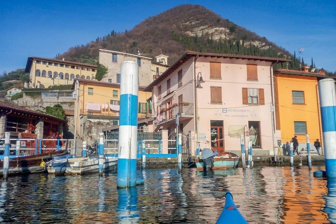 Kayak Trip to Monte Isola, on Iseo lake - San Paolo Island comes first