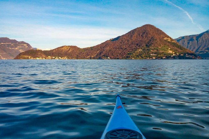 Kayak Trip to Monte Isola, on Iseo lake - A swim break and kayak games