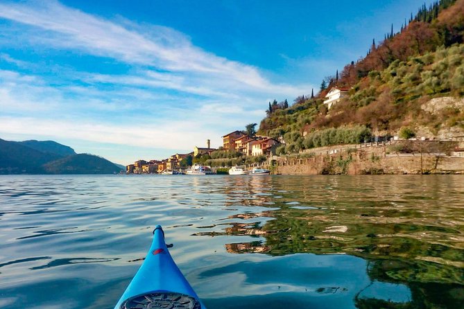 Kayak Trip to Monte Isola, on Iseo lake - Paddling along Monte Isola to Peschiera Maraglio