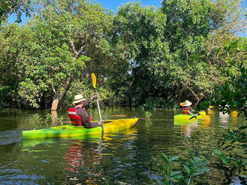 Kayaking & Floating Village in Siem Reap - The first boat ride toward Mechrey