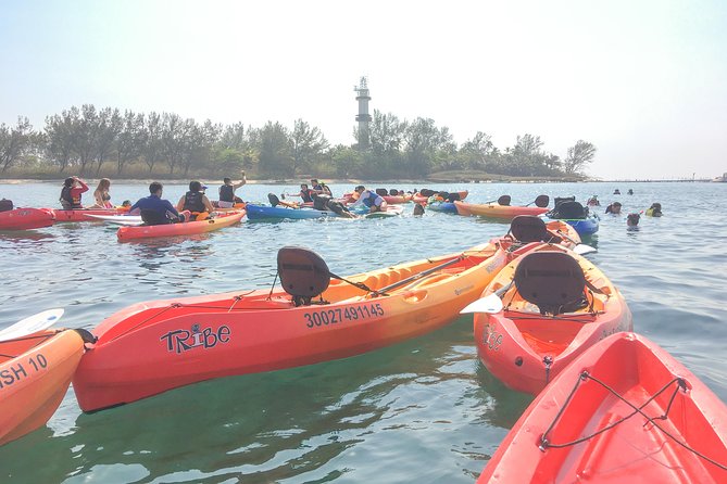 Kayaking on the Island of Sacrifices - Taking pictures beside the island