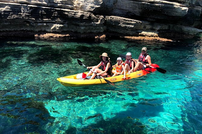 Kayaking tour through volcanoes of Cabo de Gata Natural Park - The snorkeling stop in a sheltered cove