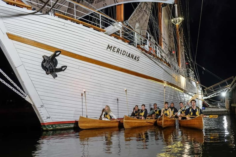 Klaipeda: Evening Guided Tour by Wooden Canoe - Old Town Klaipeda looks different from the Dane
