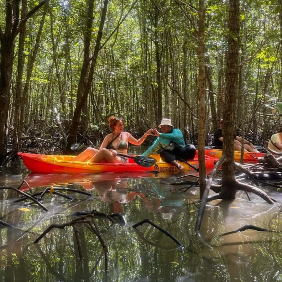 Ko Lanta: HALF DAY EXPLORE MANGROVE KAYAKING TOUR AND LUNCH - Reaching Tung Yee Peng Pier from your resort