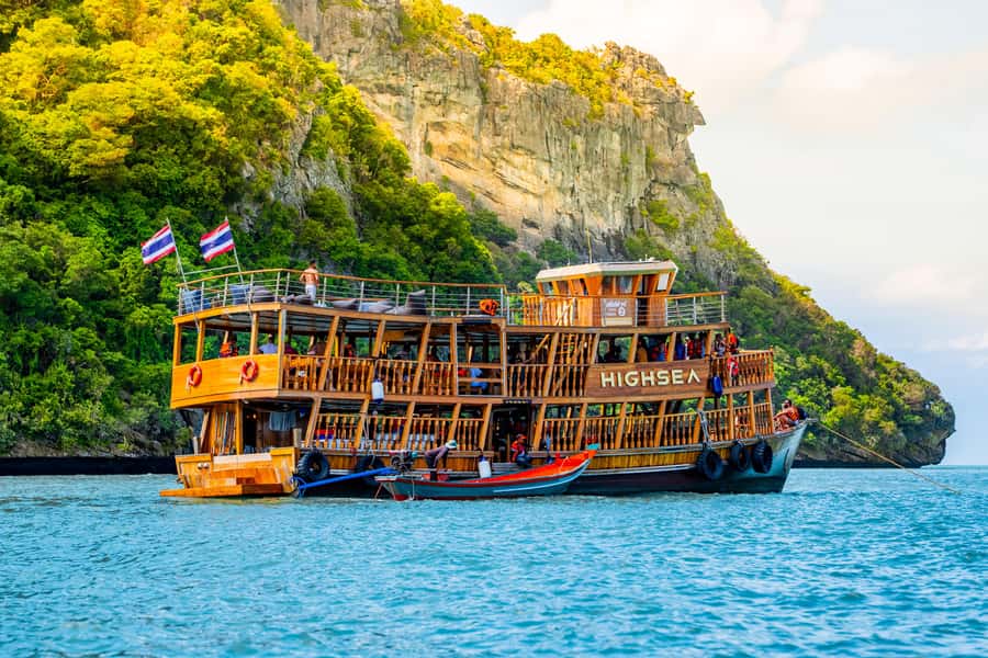 Koh Samui: Mu Ko Ang Thong Park Cruise with Kayaking Option - Koh Wua Ta Lap and the JanJaras viewpoint