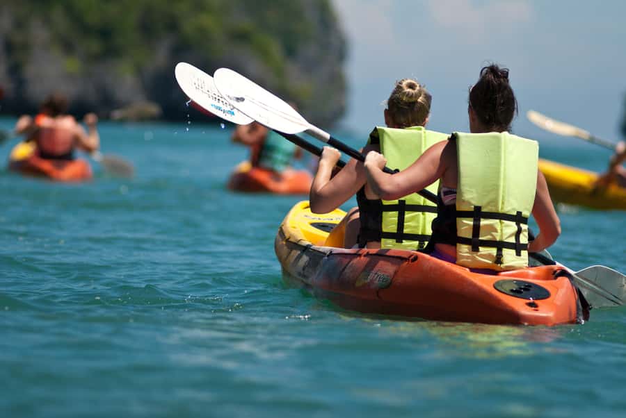 Koh Samui: Snorkeling and Kayaking by Speedboat - Koh Madsum brings beach time and a choice of pace
