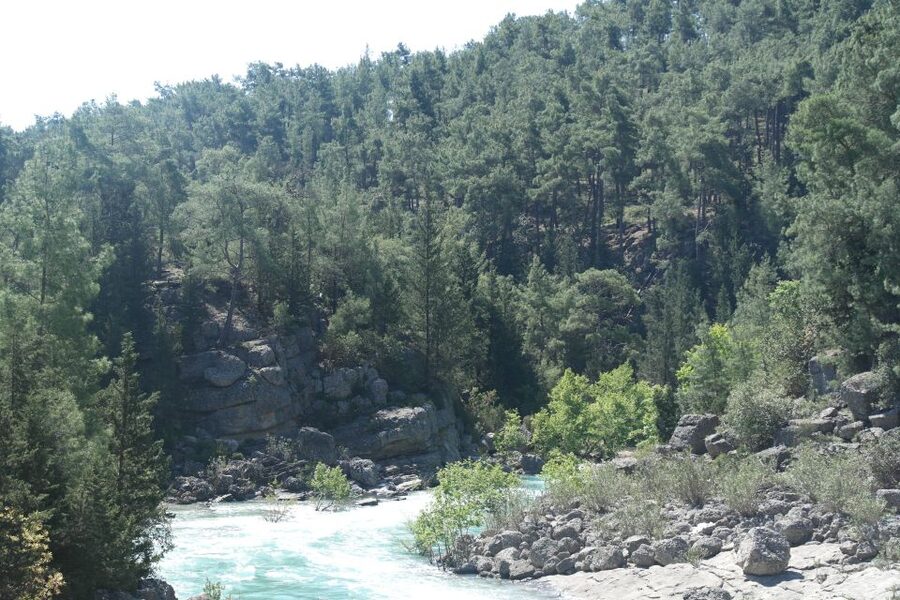 Koprulu Canyon: River Kayaking Experience with Lunch - Getting equipped at the finish point