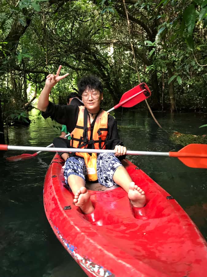 Krabi: Amazon Klong Srakaew Kayaking With Lunch - The guide, language, and transfer details