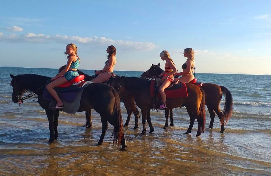 Krabi: Crystal Lagoon Kayaking and Horseback Riding Day Trip - Kayaking toward the Crystal Lagoon