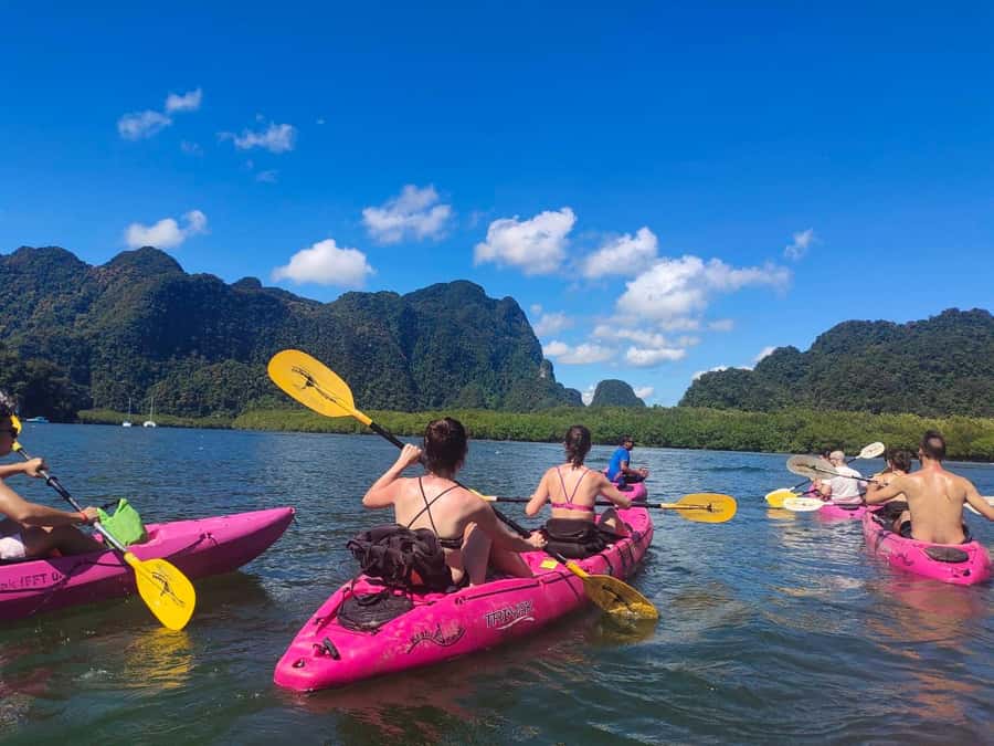 Krabi: Early bird kayak through Ao Thalane on private guide - Limestone caves, canyons, and the crocodile cave