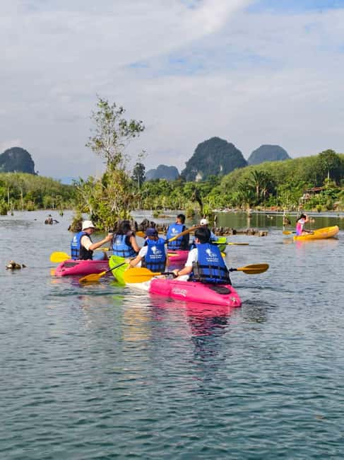 Krabi: Hidden Mirror Lake Kayak, Swim & Easy Nature Activity - Gentle paddling through calm water