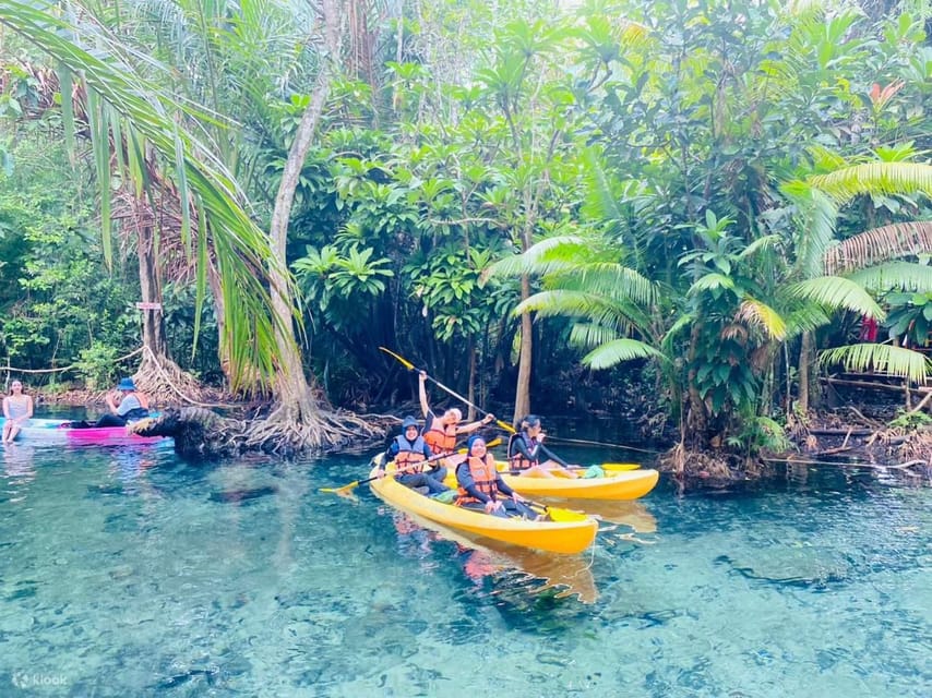 Krabi kayaking and swimming clongrood Tour - Getting set up at the Khlong Root launch point