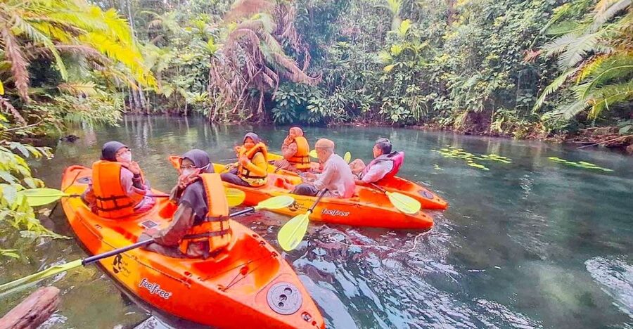 Krabi kayaking and swimming clongrood Tour - The Ao Nang tuk-tuk ride to the forest
