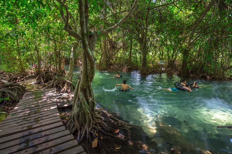 Krabi: Kayaking at Bor Thor with Optional ATV Ride - Tham Lod Tai, a tunnel with stalactites