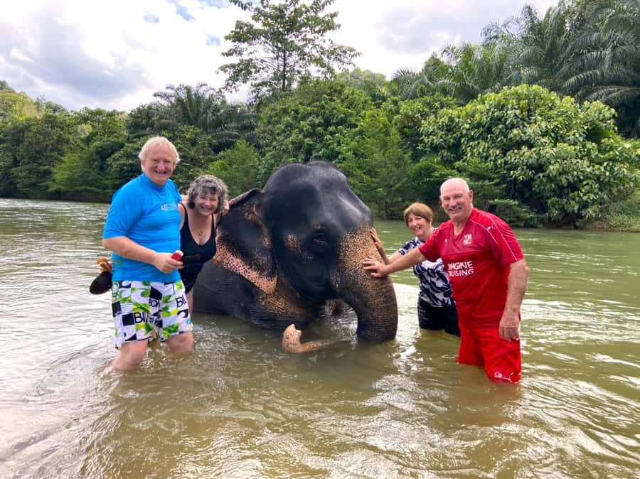 Krabi: Khao Sok Elephant Rescue Center & Bamboo Raft Paddle - Meeting the Elephants at Thongsuk Elephant Park
