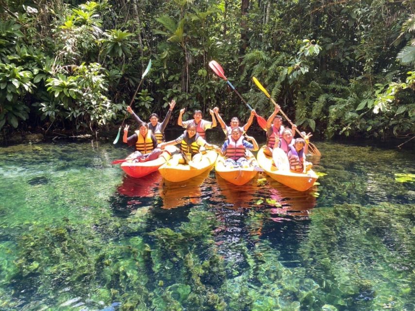 Krabi: Khlong Nam Sai Lagoon with Kayaking & Optional ATV - The clear lagoon and the swimming stop