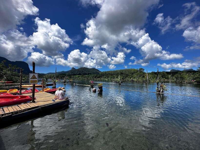 Krabi: Klong Root (Crystal lake) Kayaking tour - Swim with fish in the spring-fed ponds