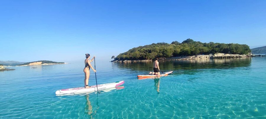 Ksamil islands: Stand-Up Paddle Tour (SUP Tour) - The First Minutes: Safety, Balance, and Paddle Technique