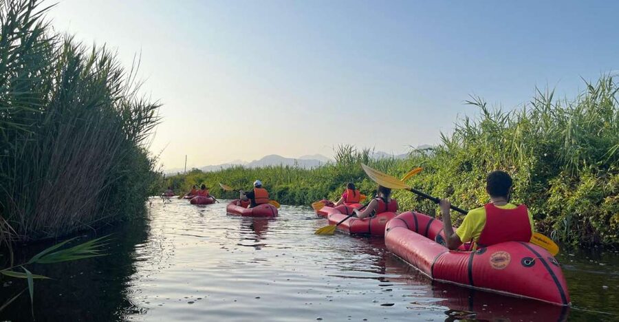Lago di Massaciuccoli: tour in kayak con Aperitivo - Paddling through the reed beds